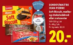 Lidl SONDEY / MAITRE JEAN-PIERRE Soft Biscuit og croissanter tilbud