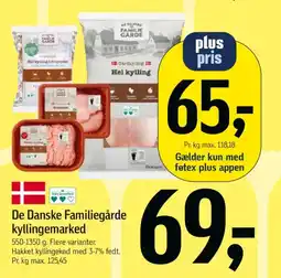 Føtex DE DANSKE FAMILIEGÅRDE Kyllingemarked tilbud