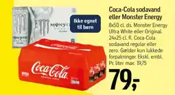 Føtex Coca-cola sodavand eller monster energy tilbud