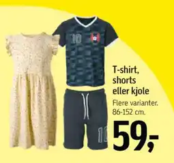 Føtex T-shirt, shorts eller kjole tilbud