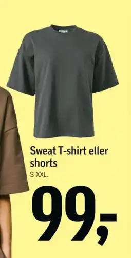 Føtex Sweat t-shirt eller shorts tilbud
