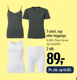 Føtex T-shirt, top eller leggings tilbud