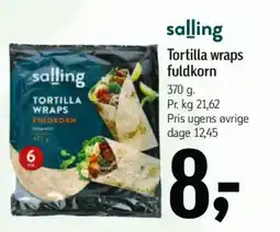 Føtex Tortilla wraps fuldkorn tilbud