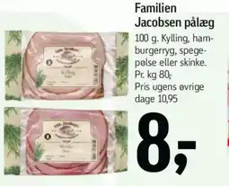 Føtex Familien jacobsen pålæg tilbud