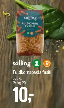 Føtex Fuldkornspasta fusilli tilbud