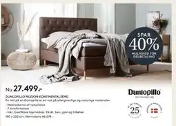 SENG DUNLOPILLO PASSION KONTINENTALSENG tilbud