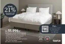 SENG TEMPUR BOX SPRING ELEVATIONSSENG tilbud