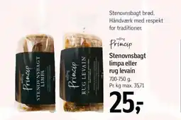 Føtex Stenovnsbagt limpa eller rug levain tilbud