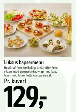 Føtex Luksus hapsermenu tilbud