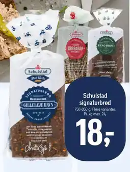 Føtex SCHULSTAD Signaturbrød tilbud