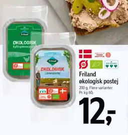 Føtex FRILAND Økologisk postej tilbud