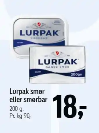 Lurpak smør eller smørbar