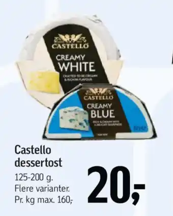 Føtex CASTELLO Dessertost tilbud