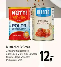 Føtex Mutti eller dececco tilbud