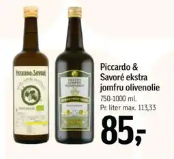 Føtex PICCARDO & SAVORÉ Ekstra jomfru olivenolie tilbud