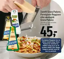 Føtex ZANETTI Grana padano, parmigiano reggiano eller økologisk grana padano tilbud