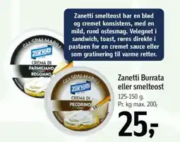 Føtex ZANETTI Burrata eller smelteost tilbud