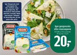 Føtex IGOR Gorgonzola eller mascarpone tilbud