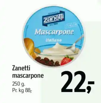 Føtex ZANETTI Mascarpone tilbud