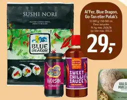 Føtex Al'fez, blue dragon, go-tan eller patak's tilbud