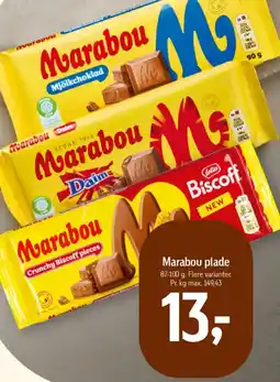 Føtex MARABOU Plade tilbud