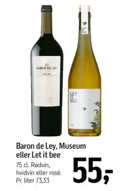 Føtex Baron de ley, museum eller let it bee tilbud