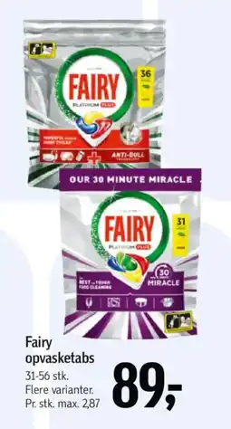 Føtex FAIRY Opvasketabs tilbud