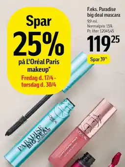 Føtex F.eks. paradise big deal mascara tilbud
