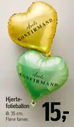 Føtex Hjerte- folieballon tilbud