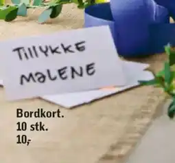 Føtex Bordkort tilbud