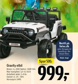 Føtex Gravity elbil tilbud