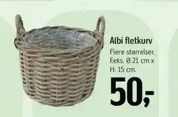 Føtex Albi fletkurv tilbud