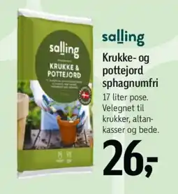 Føtex KRUKKE- OG POTTEJORD Sphagnumfri tilbud