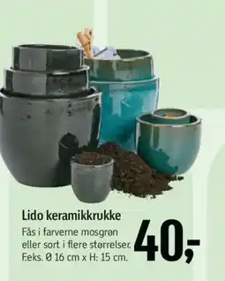 Føtex Lido keramikkrukke tilbud