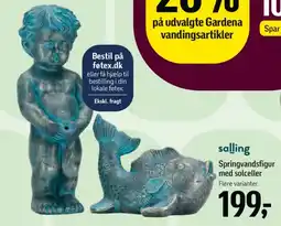 Føtex Springvandsfigur med solceller tilbud