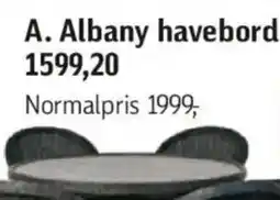 Føtex Albany havebord tilbud