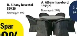 Føtex Albany havestol tilbud