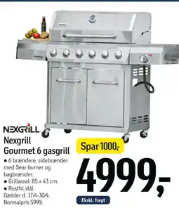 Føtex Nexgrill nexgrill gourmet 6 gasgrill tilbud