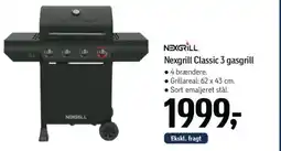 Føtex Nexgrill Classic 3 gasgrill tilbud