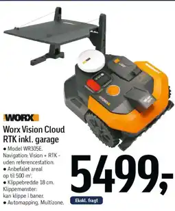 Føtex Worx Vision Cloud RTK inkl. garage tilbud