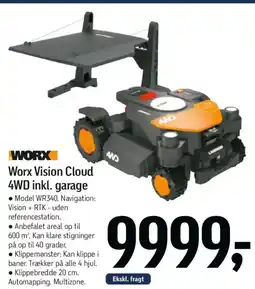 Føtex Worx Vision Cloud 4WD inkl. garage tilbud