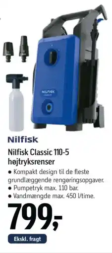 Føtex Nilfisk Classic 110-5 højtryksrenser tilbud