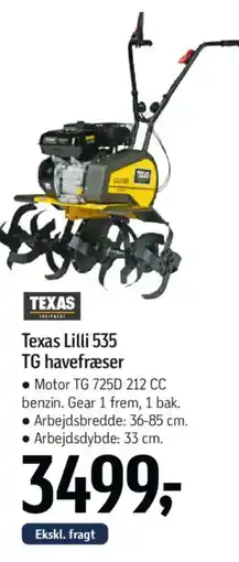 Føtex Texas Lilli 535 TG havefræser tilbud