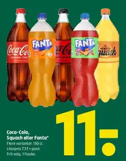Coop 365 Coca-Cola, Squash eller Fanta tilbud