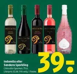 Coop 365 Indomita eller Sandara Sparkling tilbud