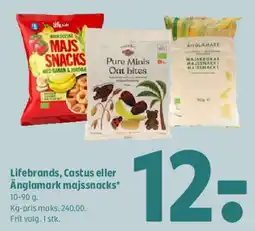 Coop 365 Lifebrands, Castus eller Änglamark majssnacks tilbud