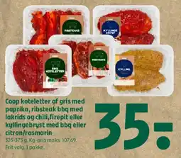 Coop 365 Coop koteletter / kyllingebryst tilbud