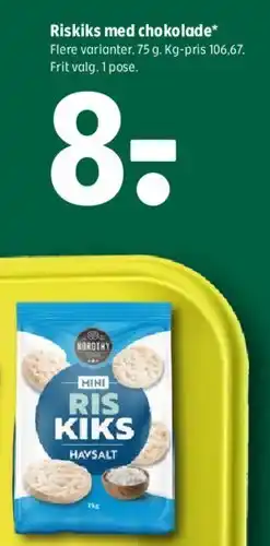 Coop 365 Riskiks med chokolade tilbud