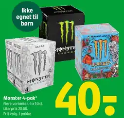 Coop 365 Monster 4-pak tilbud