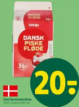 Coop 365 Coop dansk piskefløde tilbud